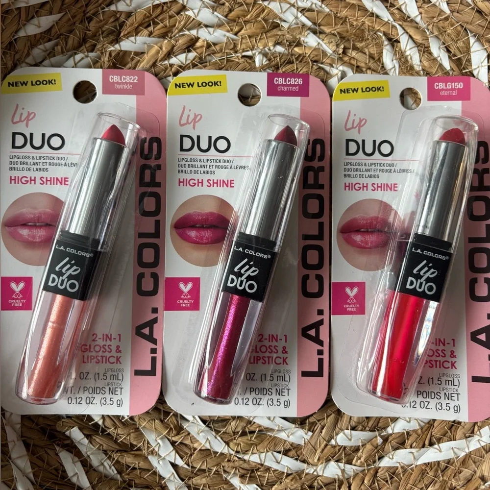 HIGH SHINE LIPGLOSS & LIPSTICK DUO Set of 3